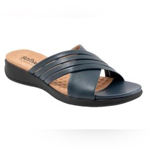 New Softwalk Womens Tillman 5.0 Sandals in Blue Size 11WW